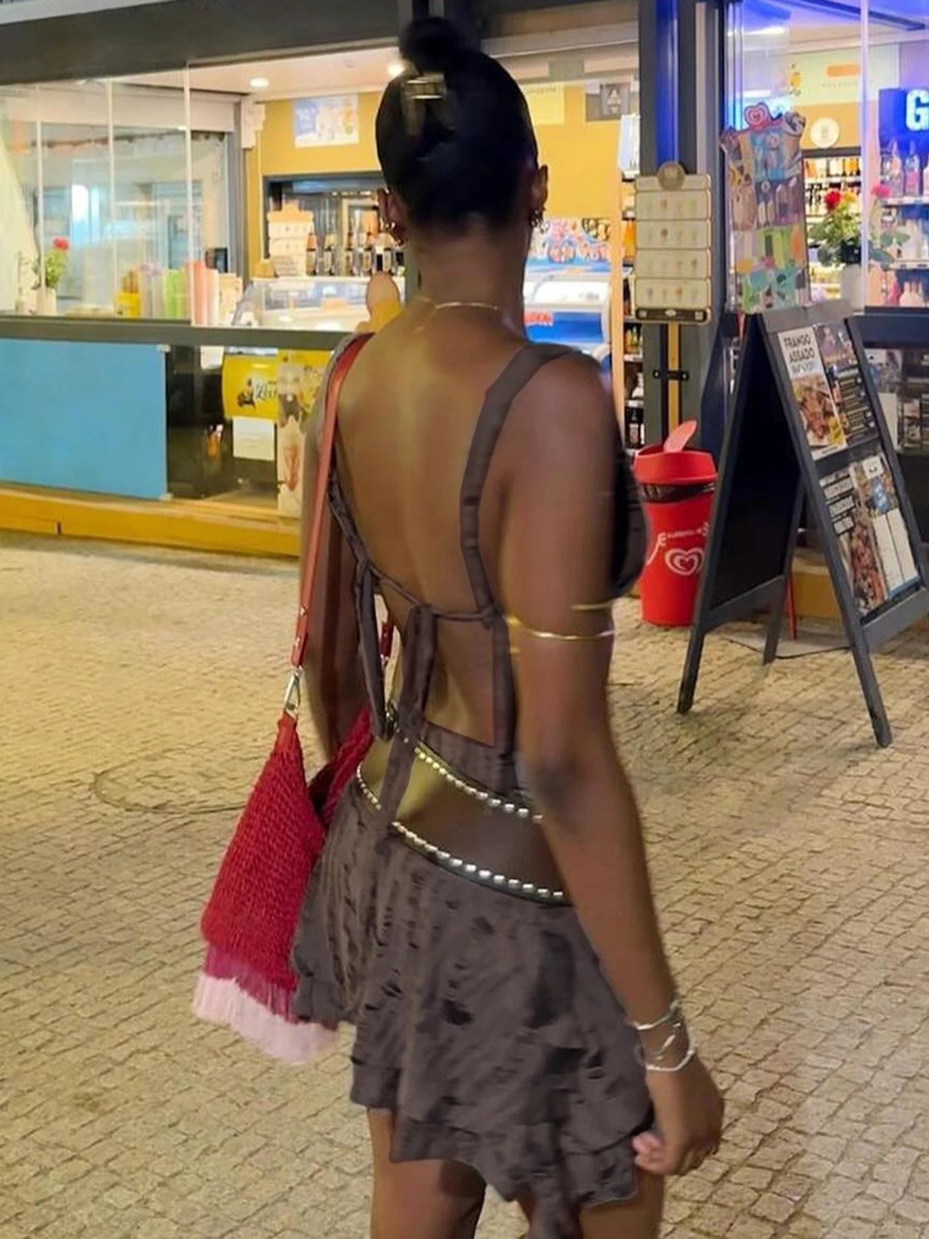 Ravibe Enchanted Backless Halter Dress – Fairycore Partywear