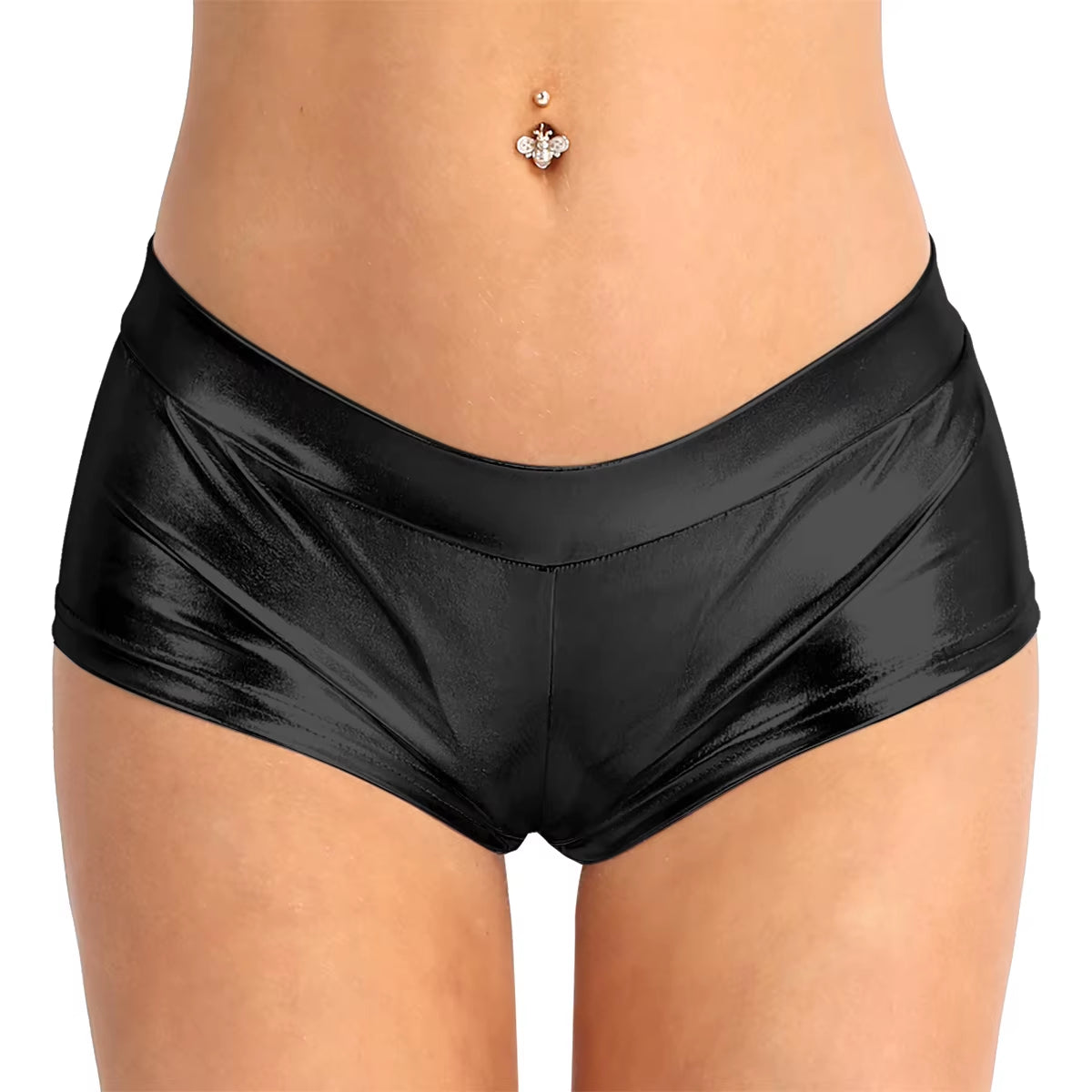 Ravibe Eclipse Faux Leather Hot Shorts