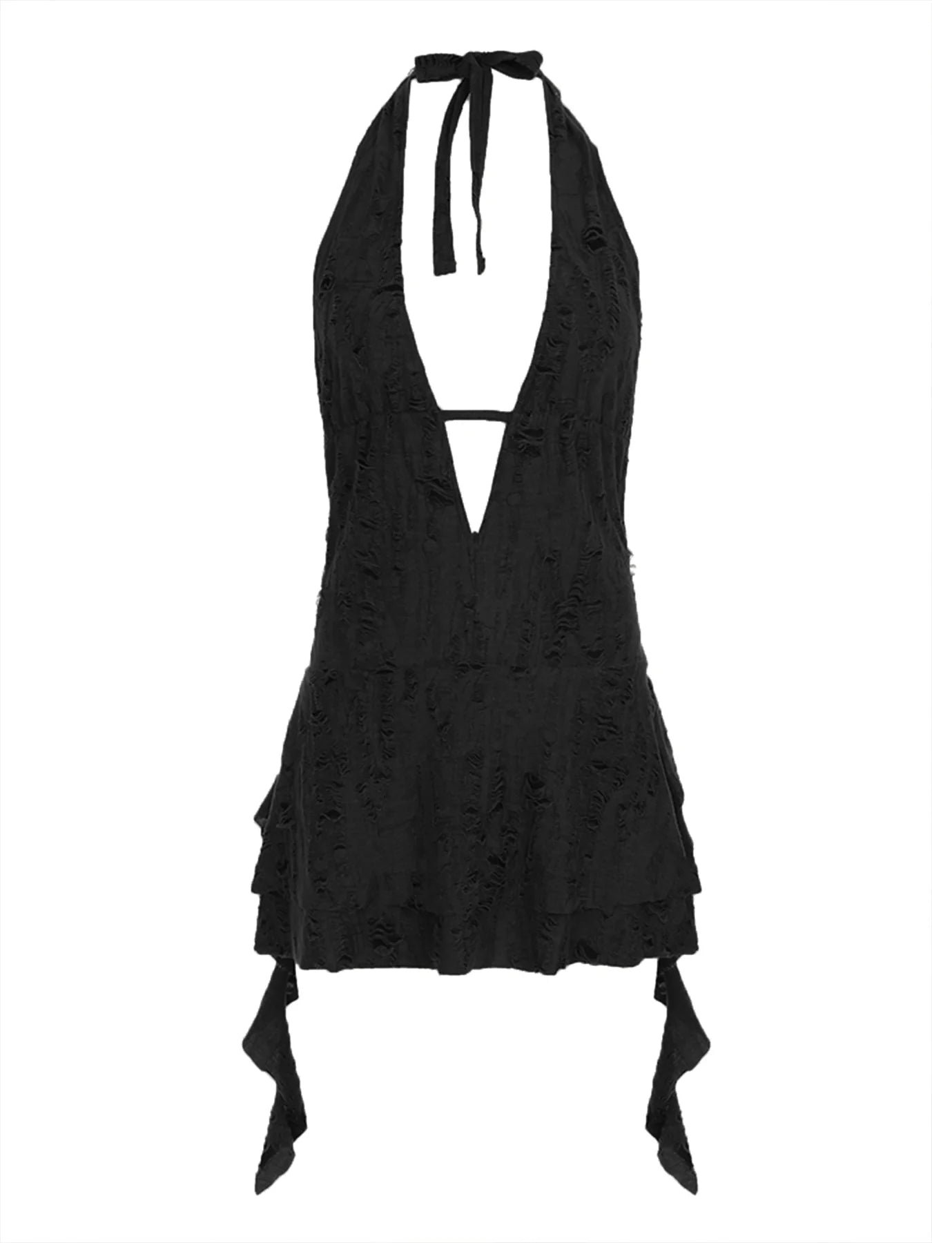 Ravibe Enchanted Backless Halter Dress – Fairycore Partywear